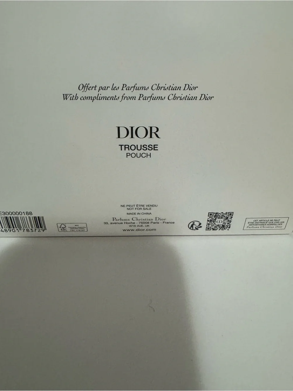 Dior Hot Pink Jacquard Cosmetic Case